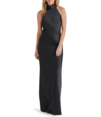 Steve Madden Lara High Neck Sleeveless Maxi Dress