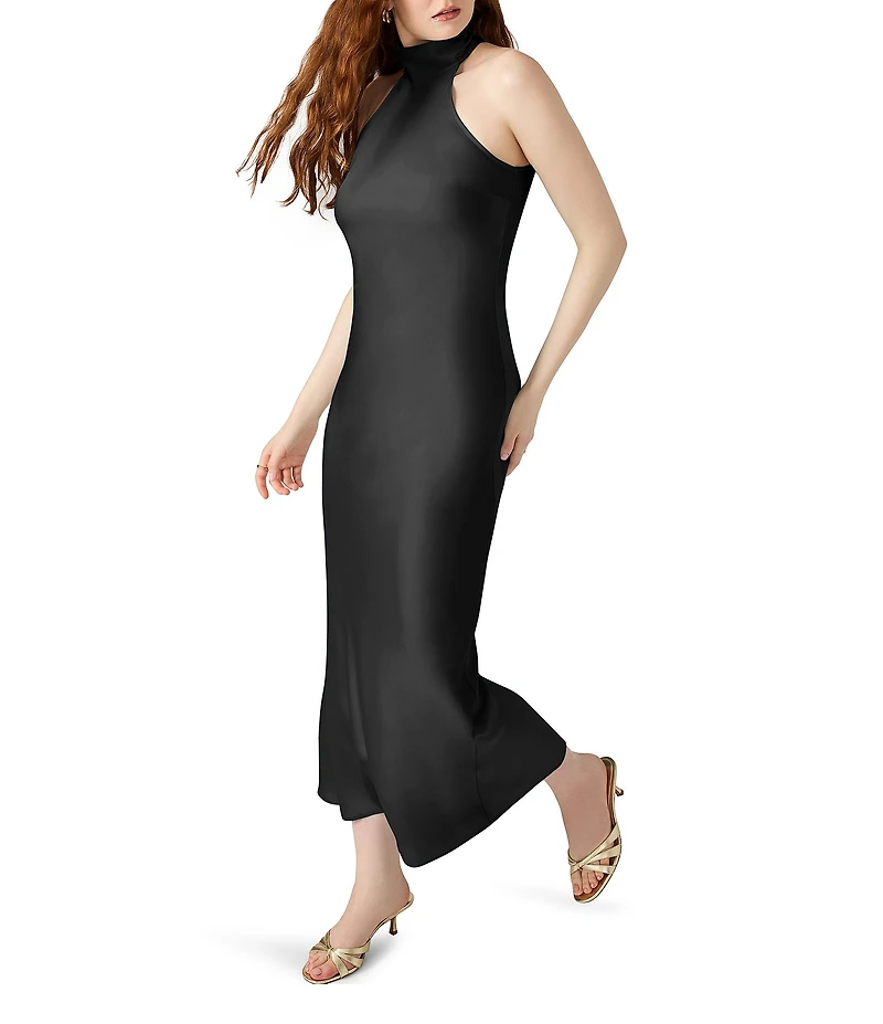 Steve Madden Lara High Neck Sleeveless Maxi Dress