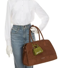 Steve Madden Large Harli Faux Suede Satchel Bag
