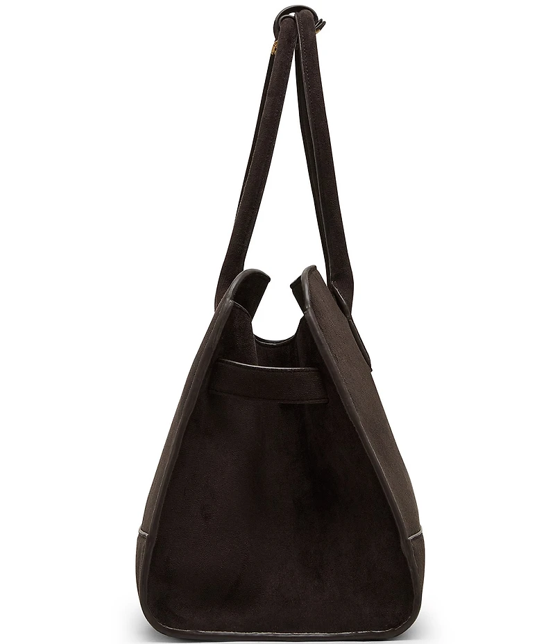 Steve Madden Large Suede Dome Tote Bag