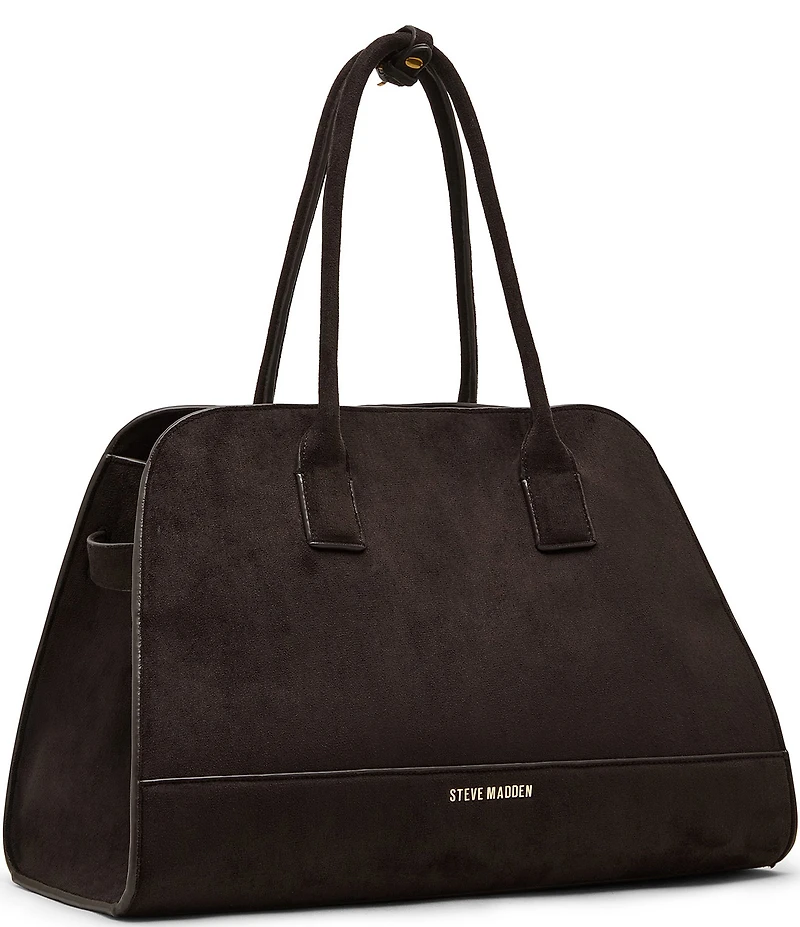 Steve Madden Large Suede Dome Tote Bag