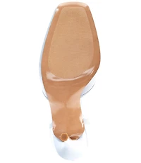Steve Madden Larina Satin Ballet Square Toe Stiletto Lace Up Dress Pumps