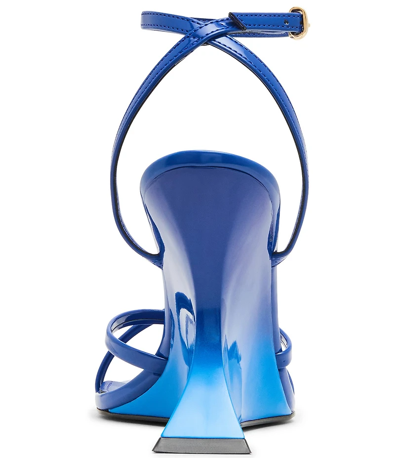 Steve Madden Layers Patent Sculpted Wedge Dress Sandals