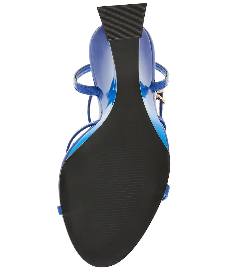 Steve Madden Layers Patent Sculpted Wedge Dress Sandals