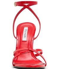 Steve Madden Layers Patent Sculpted Wedge Dress Sandals