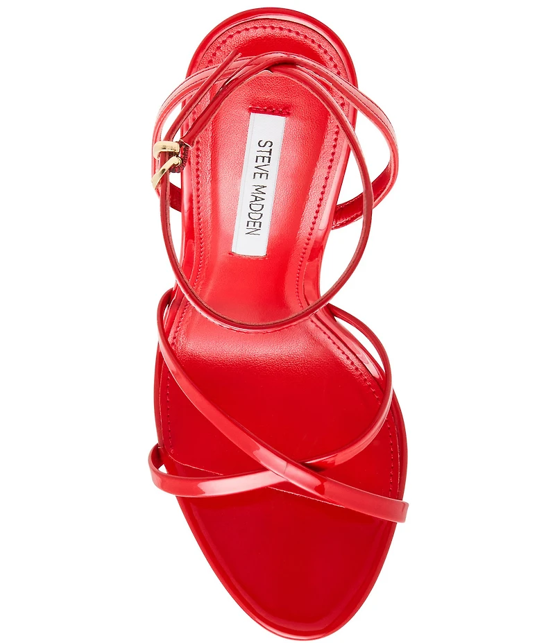 Steve Madden Layers Patent Sculpted Wedge Dress Sandals