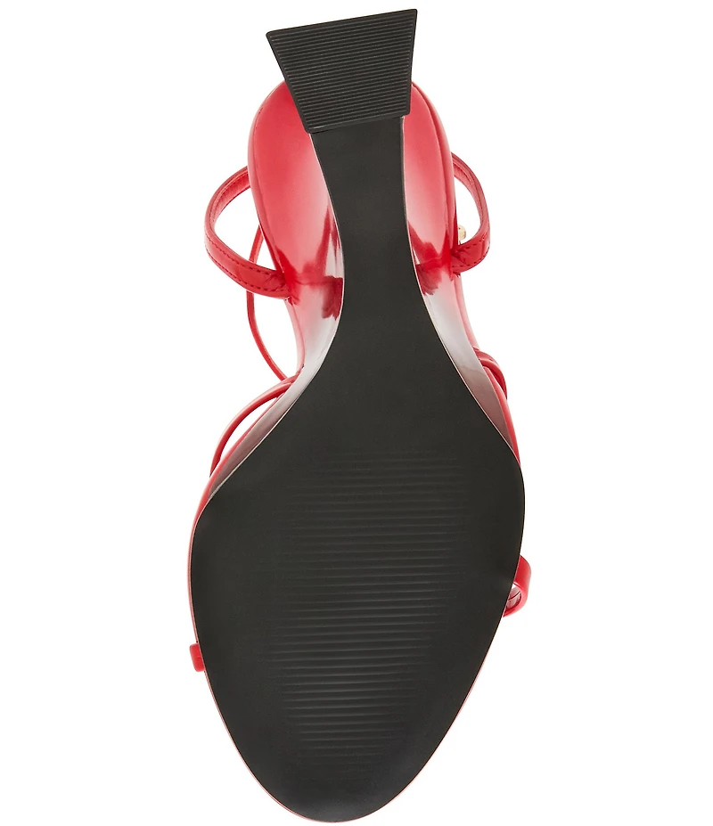 Steve Madden Layers Patent Sculpted Wedge Dress Sandals