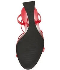 Steve Madden Layers Patent Sculpted Wedge Dress Sandals