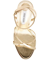 Steve Madden Layers Sculpted Wedge Dress Sandals