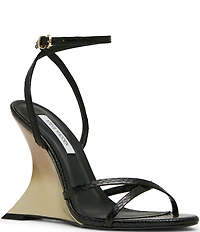 Steve Madden Layers Sculpted Wedge Dress Sandals