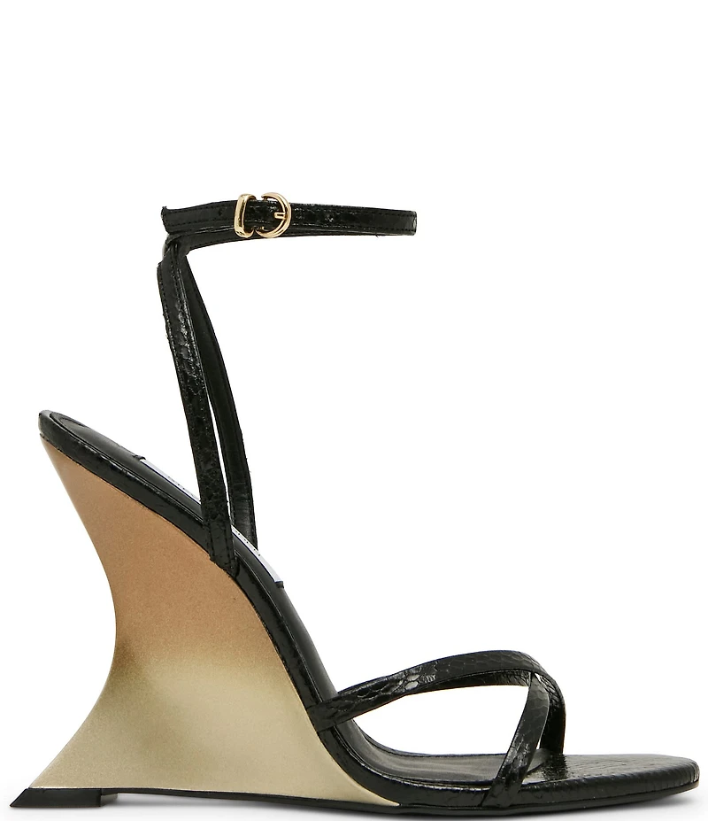 Steve Madden Layers Sculpted Wedge Dress Sandals
