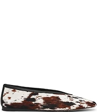 Steve Madden Leni-C Cow Print Haircalf Ballet Flats
