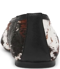 Steve Madden Leni-C Cow Print Haircalf Ballet Flats