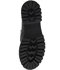 Steve Madden Leon Leather Bit Buckle High-Top Platform Loafers