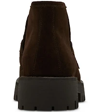 Steve Madden Leon Suede Bit Buckle High-Top Platform Loafers