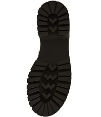 Steve Madden Leon Suede Bit Buckle High-Top Platform Loafers