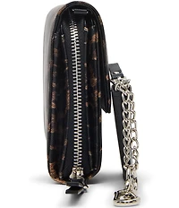 Steve Madden Leopard Wallet On A Chain Crossbody Bag