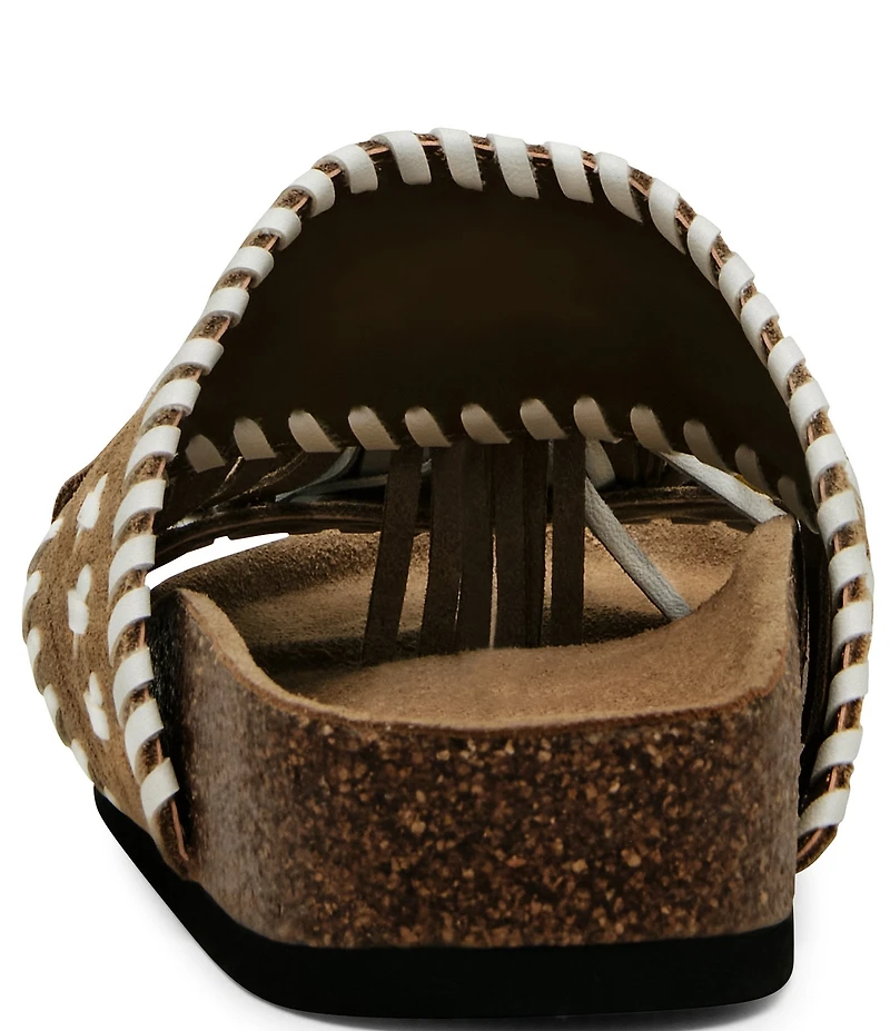 Steve Madden Lester Suede Tassel Slide Sandals