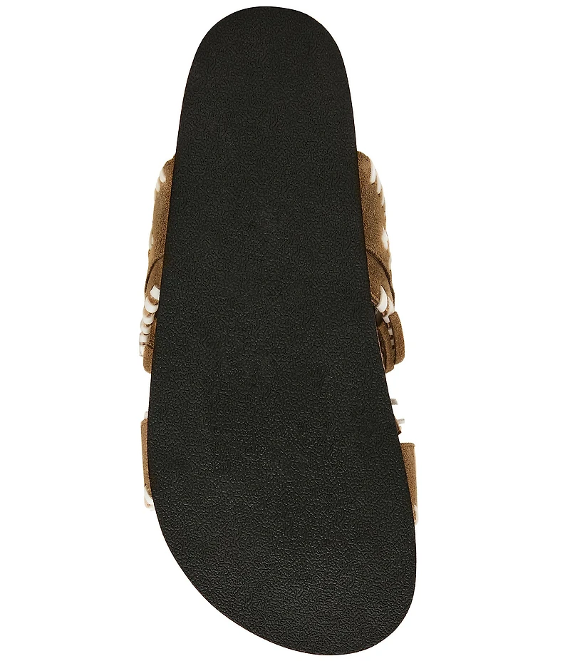 Steve Madden Lester Suede Tassel Slide Sandals