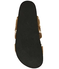 Steve Madden Lester Suede Tassel Slide Sandals