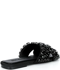 Steve Madden Levity Jewel Ornamented Slide Sandals