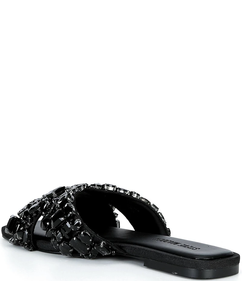 Steve Madden Levity Jewel Ornamented Slide Sandals