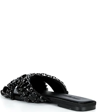 Steve Madden Levity Jewel Ornamented Slide Sandals