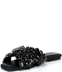 Steve Madden Levity Jewel Ornamented Slide Sandals