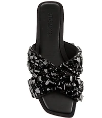 Steve Madden Levity Jewel Ornamented Slide Sandals