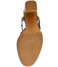 Steve Madden Lexie Raffia Block Heel Platform Dress Pumps