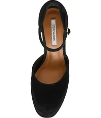 Steve Madden Lexie Suede Block Heel Platform Dress Pumps