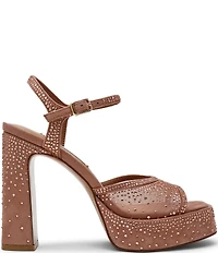 Steve Madden Liandra Rhinestone Embellished Platform Dress Sandals