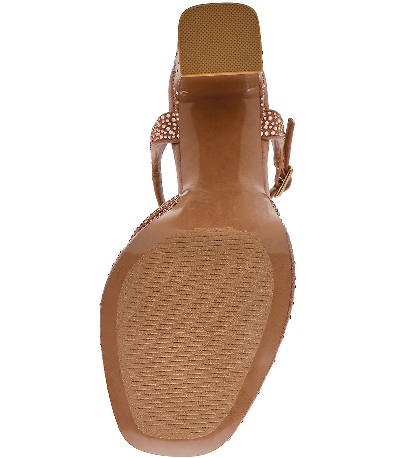 Steve Madden Liandra Rhinestone Embellished Platform Dress Sandals