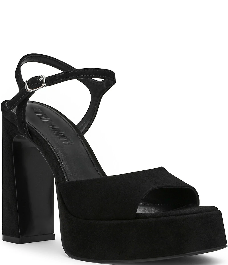 Steve Madden Liandra Suede Platform Dress Sandals
