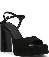 Steve Madden Liandra Suede Platform Dress Sandals