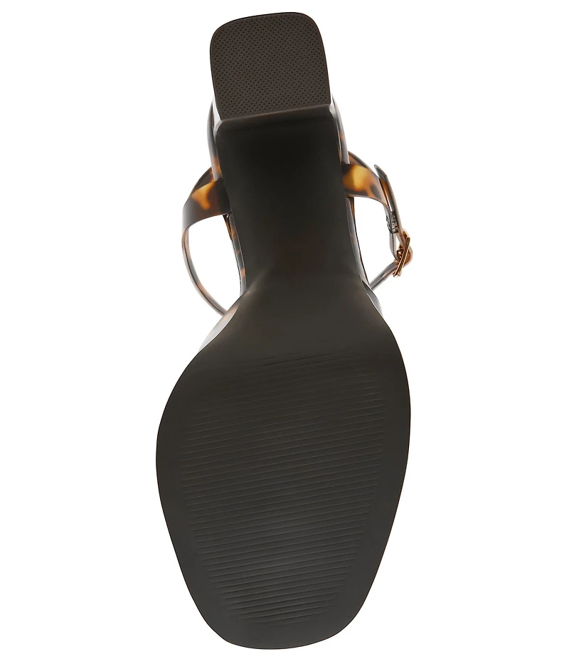 Steve Madden Liandra Tortoise Print Vinyl Platform Dress Sandals