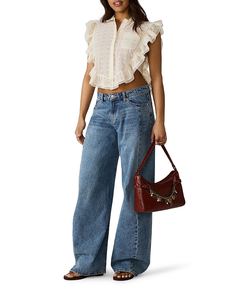 Steve Madden Lianna Charm Chain Hobo Shoulder Bag