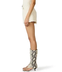 Steve Madden Lilien Low-Rise Seeded Denim Shorts