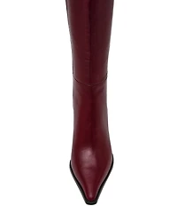 Steve Madden Lingo Nappa Leather Pointed Toe Knee High Boots