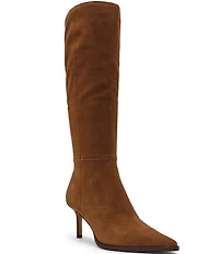 Steve Madden Lingo Suede Pointed Toe Knee High Boots