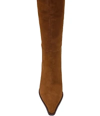 Steve Madden Lingo Suede Pointed Toe Knee High Boots