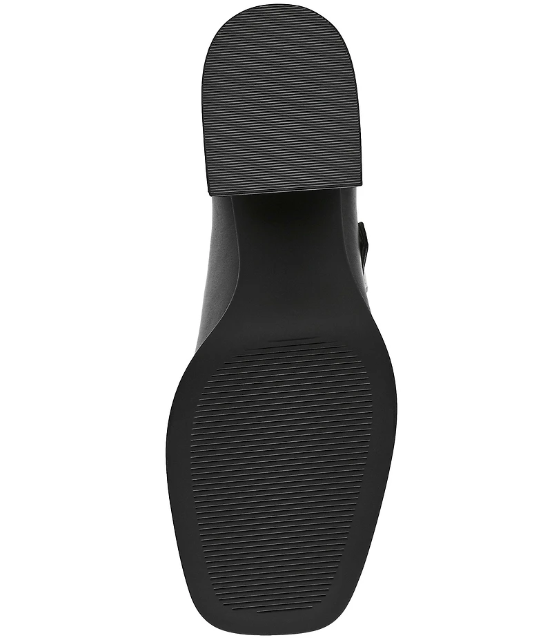 Steve Madden Lisbon Leather Block Heel Mary Jane Pumps