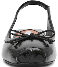 Steve Madden Loved Crinkle Patent Bow Slingback Pumps
