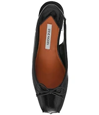 Steve Madden Loved Crinkle Patent Bow Slingback Pumps