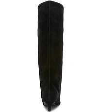 Steve Madden Luca Suede Cuffed Kitten Heel Boots