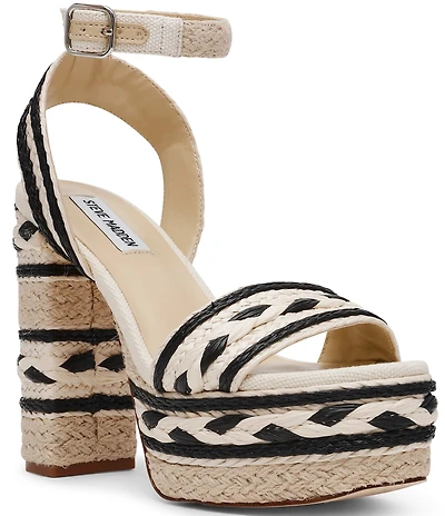 Steve Madden Lucci Rope Ankle Strap Platform Dress Sandals