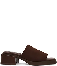 Steve Madden Lucee Mesh Block Heel Slide Sandals