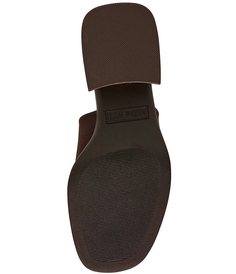 Steve Madden Lucee Mesh Block Heel Slide Sandals