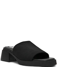 Steve Madden Lucee Mesh Block Heel Slide Sandals