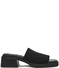 Steve Madden Lucee Mesh Block Heel Slide Sandals